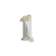 Large Foil Number Air-fill and Helium Balloons (0-9) - Silver